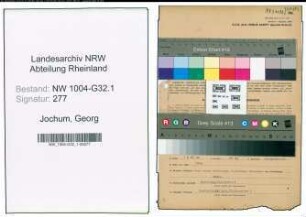 Entnazifizierung Georg Jochum , geb. 10.12.1909 (Musikdirektor)