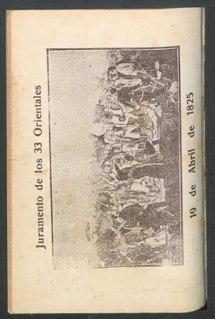 [Dibujo] Juramento de los 33 orientales : 19 de abril de 1825