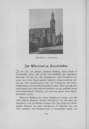 Im Pfarramt zu Saarbrücken.