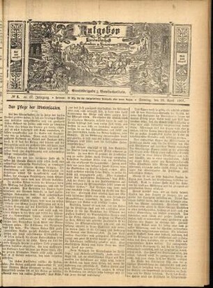 Ausgabe vom Sonntag, den 28. April 1907.
