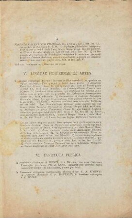 V. Scholae Hodiernae Et Artes
