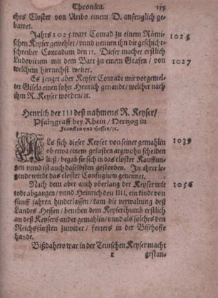 Henrich der III. deß nahmens R. Keyser, Pfaltzgraff bey Rhein, Hertzog in Francken vnd Hessen ec.