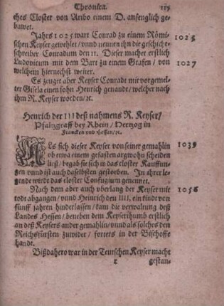 Henrich der III. deß nahmens R. Keyser, Pfaltzgraff bey Rhein, Hertzog in Francken vnd Hessen ec.