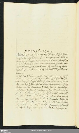 XXXV. Rudolphus