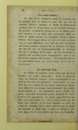 Die freien Städte