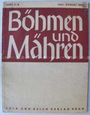 Monatsheft "Böhmen und Mähren" für das besetzte Tschechien