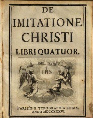 De Imitatione Christi : Libri Quatuor