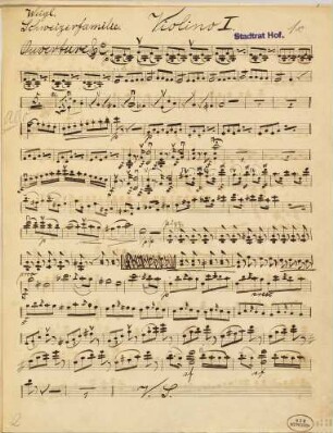 Ouverture à grand orchestre de l'opéra la Famille suisse