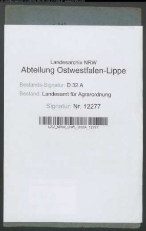 Verlar, Krs. Büren. Hudebefreiung