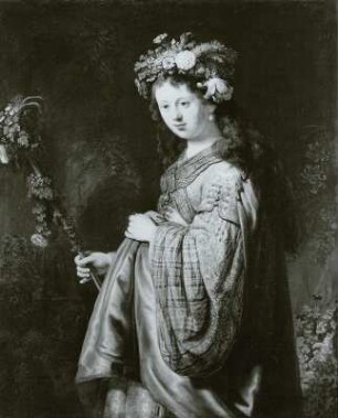 Flora (Bildnis der Saskia von Uijlenburgh, Gemahlin Rembrandts)