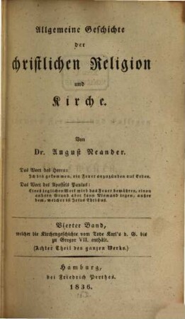 Allgemeine Geschichte der christlichen Religion und Kirche, Bd. 4 (1836)