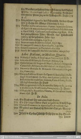 Libri Italiani, in Median Quarto