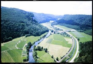 Werenwag: Donautal, Blick von oben, Richtung Westen