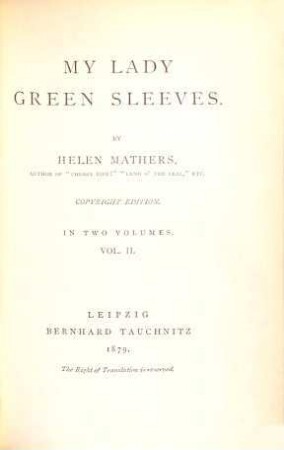 My lady green sleeves, 2