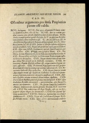 Cap. IV. Ostenditur argumenta pro sensu Prophetico parum esse valida