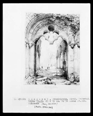 Longpont: Abteikirche Notre-Dame, mittleres West-Portal