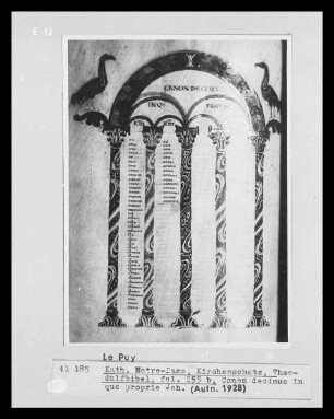 Theodulfbibel, fol. 255b, Canon decimus in quo proprie, Joh.