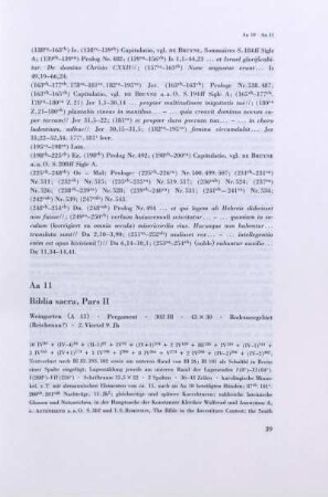 Aa 11. Biblia sacra, Pars II