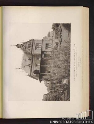 Serie II. No. 47. Villa in der Kapellen-Straße (v. Langenbeck). Gartenfront. Wiesbaden.