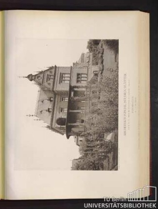 Serie II. No. 47. Villa in der Kapellen-Straße (v. Langenbeck). Gartenfront. Wiesbaden.