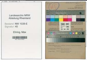 Entnazifizierung Max Ehring , geb. 02.04.1903 (Bankangestellter)