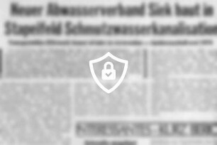 Neuer Abwasserverband Siek baut in Stapelfeld Schmutzwasserkanalisation