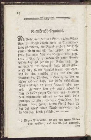 Glaubensbekenntnis