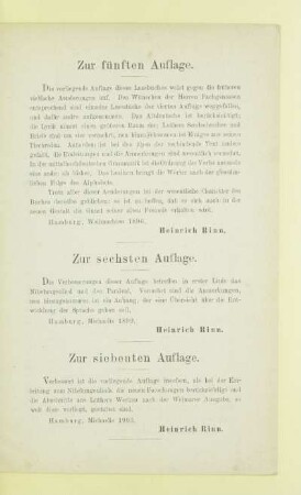 Zur fünften Auflage