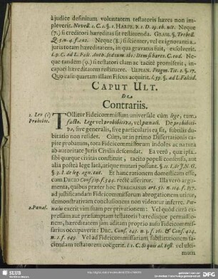 Caput Ult. De Contrariis
