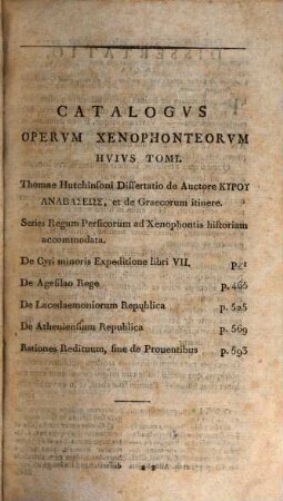 Xenophontis De Cyri Minoris Expeditione : libri VII et alia opuscula