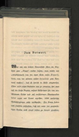Zum Vorwort.