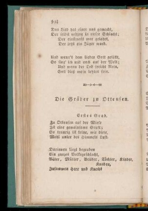 Die Gräber zu Ottensen.