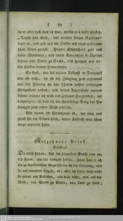 Funfzehnter Brief. Pestalozzi