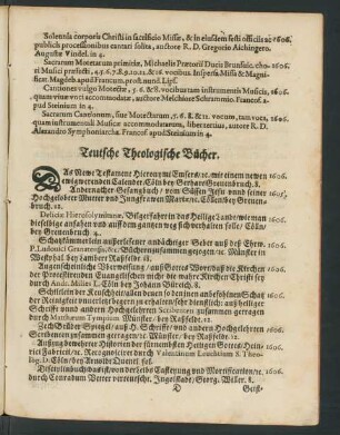 Teutsche Theologische Bücher.