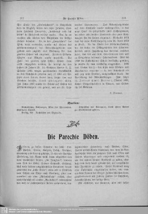Die Parochie Döben