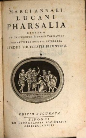 Marci Annaei Lucani Pharsalia