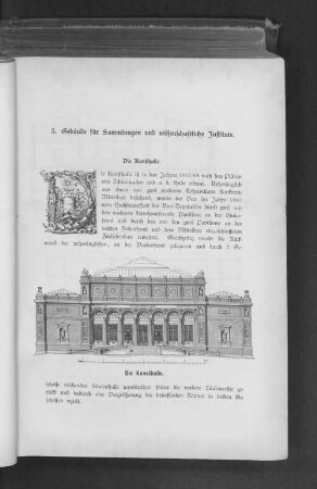 3. Gebäude für Sammlungen und wissenschaftliche Institute.