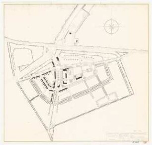 Dorfplan, Kraggenburg: Lageplan 1:2000