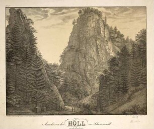 Ansicht von der Höll im Schwarzwald von der Abendseite