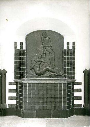 Fischer, Theodor; München - Westend, Bergmannstr.; Ledigenheim - Brunnen