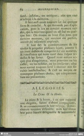 Allegories