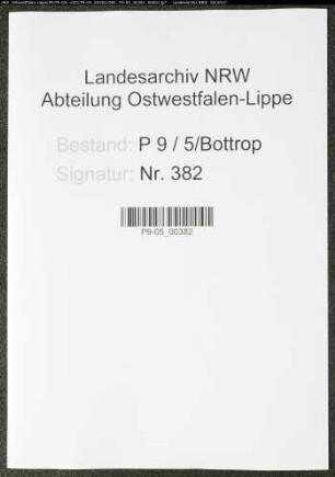 Sterberegister Standesamt Bottrop