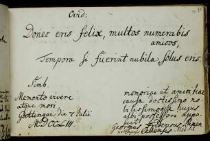 Georg Friedrich Pape. Göttingen, 7.7.1753.