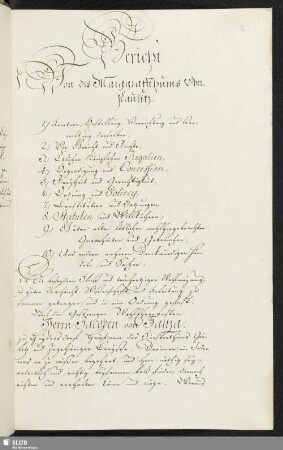 Bericht von des Marggraffthums Ober-Lausitz. - Mscr.Dresd.K.76