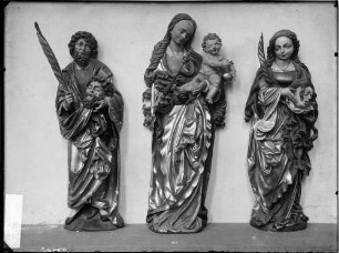 Reute Katholische Pfarrkirche Sankt Felix und Regula Plastik der Heiligen Regula, Madonna, Heilger Felix (um 1520)