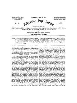 Das Taubstummen - Bildungswesen in Hannover