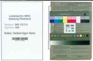 Entnazifizierung Heribert Egon Heinz Bolten , geb. 30.03.1913 ()