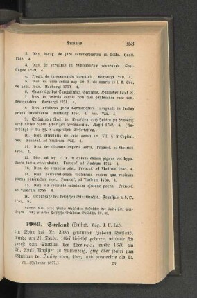 3989. Surland (Julius, Mag. J. U. Lt.)