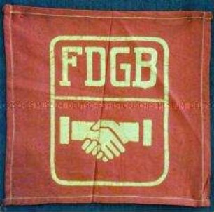Emblem des Freien Deutschen Gewerkschaftsbundes (auf Gewebe)