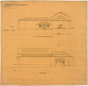 Billing, Hermann; Baden-Baden; Kunsthalle - Seitenfassaden (Ansichten)